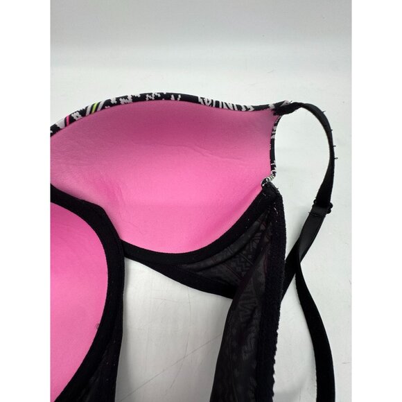 Victoria's Secret Womens Fair Isle Everyday Push-Up Bra Sz 36D Multicolor Casual - Picture 9 of 11